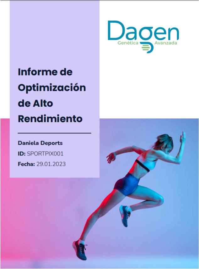 Portada de un informe de alto rendimiento deportivo. Si se hace clic el documento se descargará